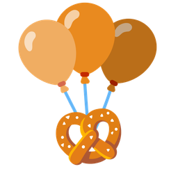 balloon and pretzel