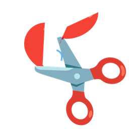 balloon and scissors
