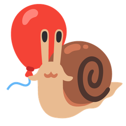 balloon and snail