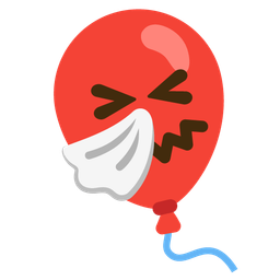 balloon and sneezing face
