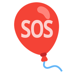 balloon and SOS button