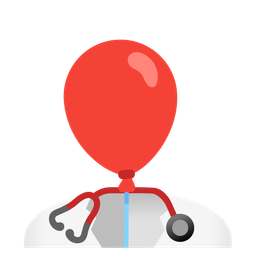 balloon and stethoscope