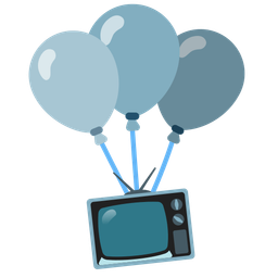 balloon and television