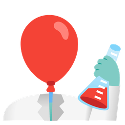 balloon and test tube