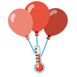 balloon and thermometer