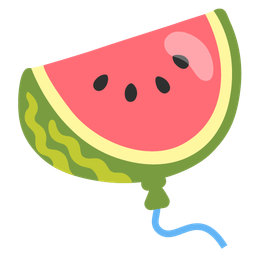 balloon and watermelon