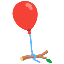balloon and wood