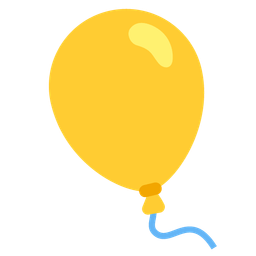 balloon and yellow heart