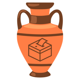 ballot box with ballot and amphora
