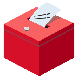 ballot box with ballot and chopsticks