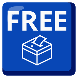 ballot box with ballot and FREE button