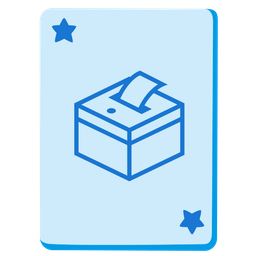 ballot box with ballot and joker
