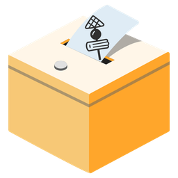 ballot box with ballot and oden