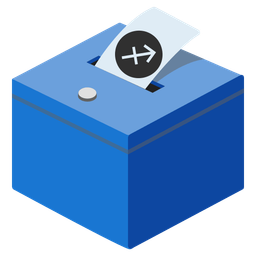 ballot box with ballot and Sagittarius