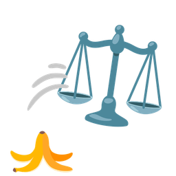 banana and balance scale