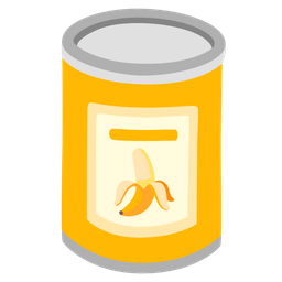 banana and canned food