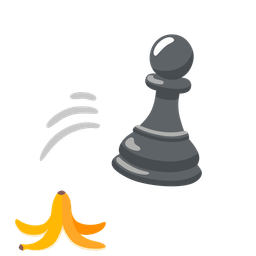 banana and chess pawn