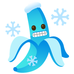 banana and cold face