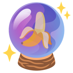 banana and crystal ball