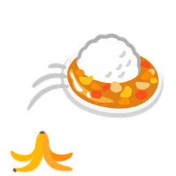 banana and curry rice