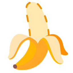 banana and dotted line face