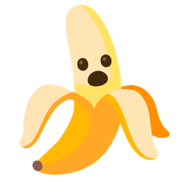 banana and face with open mouth