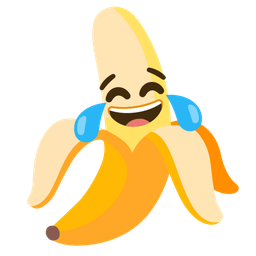 Banana and Face with tears of joy