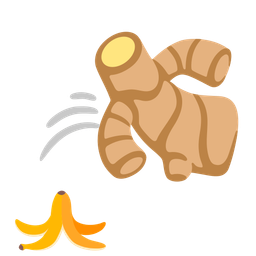 banana and ginger root