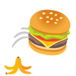 banana and hamburger