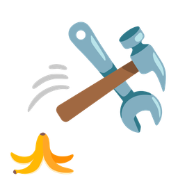 banana and hammer and wrench