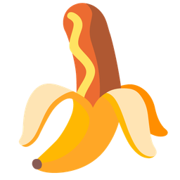 banana and hot dog