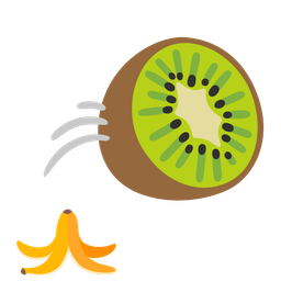 banana and kiwi fruit