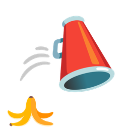 banana and megaphone