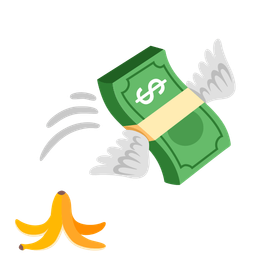 banana and money with wings