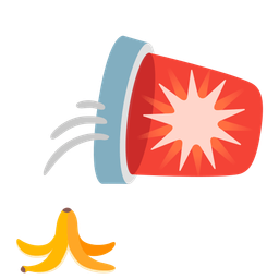 banana and police car light