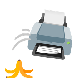 banana and printer