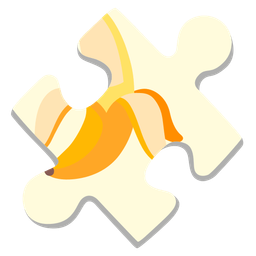 banana and puzzle piece