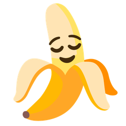 banana and relieved face