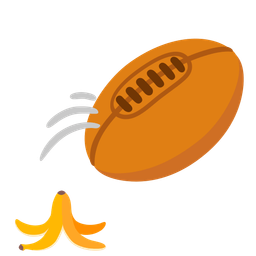banana and rugby football