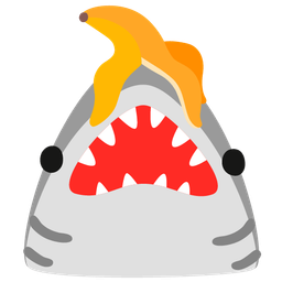 banana and shark