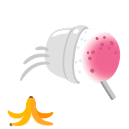 banana and shaved ice