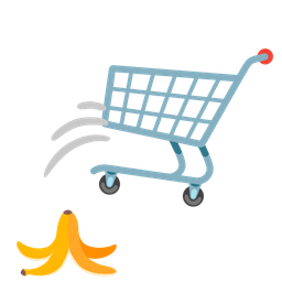 banana and shopping cart