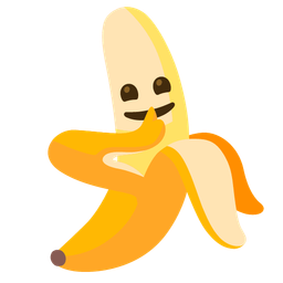 banana and shushing face