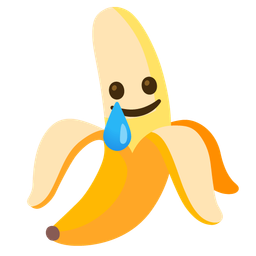 Banana and Smiling face with tear