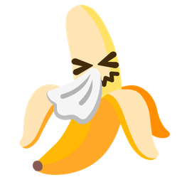 banana and sneezing face