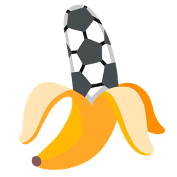 banana and soccer ball