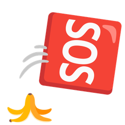 banana and SOS button