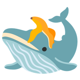 banana and spouting whale