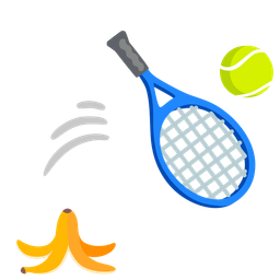 banana and tennis