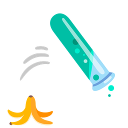 banana and test tube